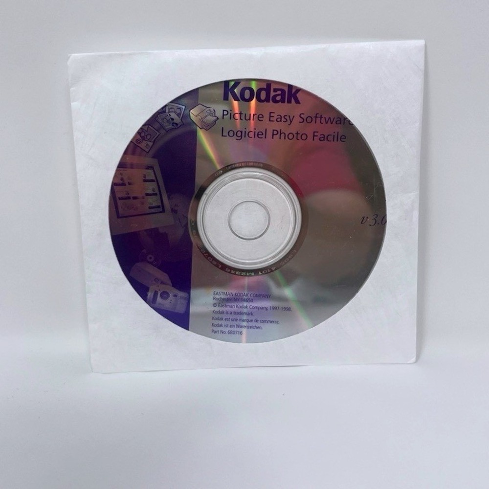 Vintage‎ Kodak Picture Easy Software v3.02 CD-ROM Photo Editing 1998